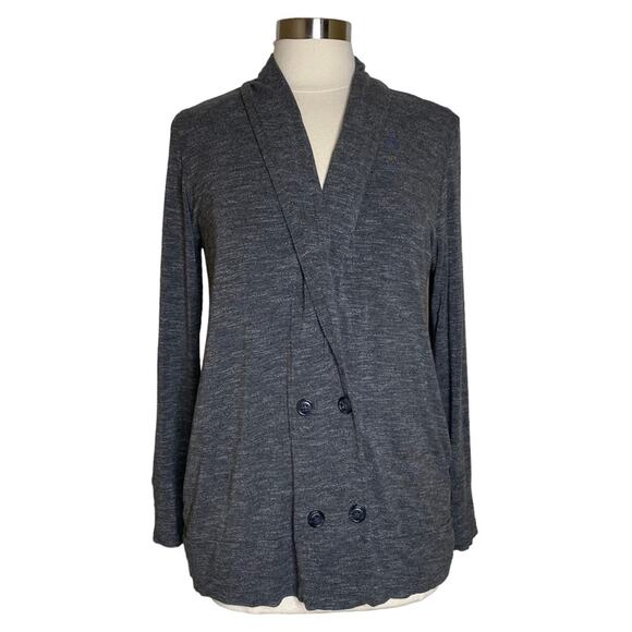 Anthropologie Dolan Left Coast Gray Stretch Jacket Women’s Medium Minimalist - Picture 1 of 9